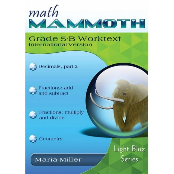 Math Mammoth Grade 5-B Worktext, International Version, (Paperback)