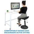 thumbnail image 2 of Mount-It! Ergonomic Height Adjustable Stool | Backless Chair, 2 of 8