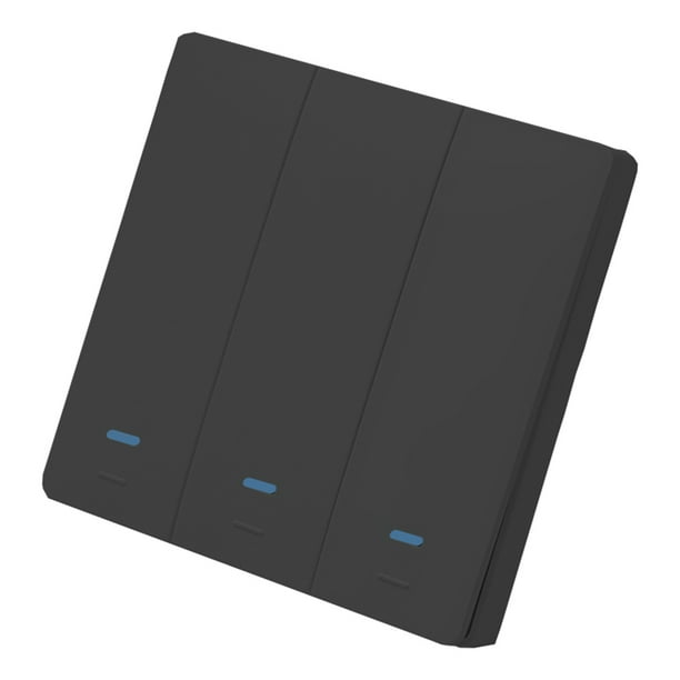 Interruptor inteligente Irfora Interruptor inteligente Wi-Fi Interruptor de luz Botón pulsador Control de voz, Control remoto, Control táctil Compatible con Alexa Asistente de Google Horario Irfora Interruptor inteligente