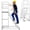 White, variant on 6 Step Rolling Stairs with Wheels, Industrial & Warehouse 6-Step Stairs, Non-Slip Rolling Steps with Stair Edge Protector, Easy to Move Rolling Steps for Goods Shelves, 23.5"x51.09", 1213LBs Capacity