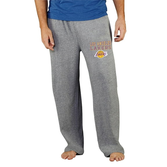 Men's Concepts Sport Gray Los Angeles Lakers Mainstream Tri-Blend Terry Pants