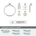 thumbnail image 4 of Amerock Monument Polished Nickel Closed Towel Ring, 4 of 7