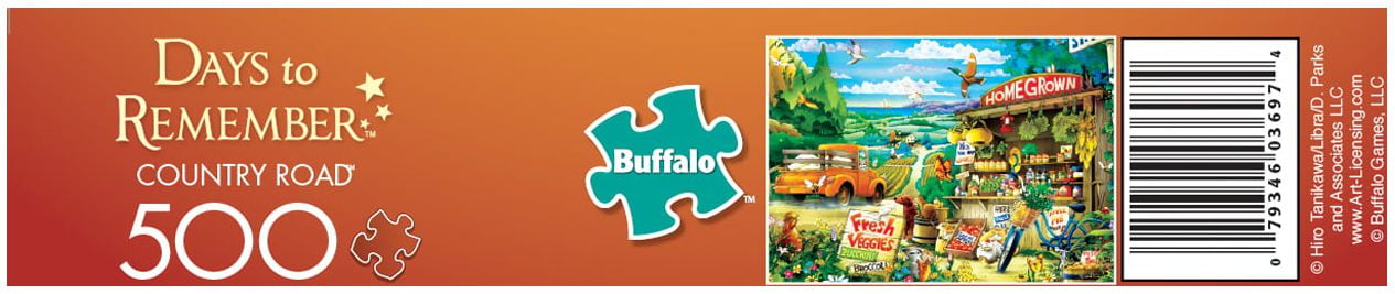 Buffalo Games 500-Piece Days to Remember Collection Country Road Jigsaw Puzzle