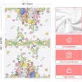 thumbnail image 6 of Colorful Rabbits Bunny Bow Easter Kitchen Towels Dish Towels, 18x26 Inch Eggs Flower Farmhouse Holiday Decoration Hand Towels Set of 2, 6 of 6