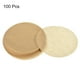 thumbnail image 3 of Uxcell 100pcs Parchment Paper Rounds, 4 pulgadas de papel para hornear antiadherente para hornear, asar, freír al aire y vapor, marrón, 3 of 5