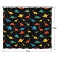 thumbnail image 5 of Colorful Dinosaurs Pattern Shower Curtain 84"x72" ,Bathroom Decorative Shower Curtains Set with 12 Hooks,Modern Waterproof Washable Shower Curtain, 5 of 6