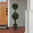 thumbnail image 4 of Pure Garden 36-inch Double Ball Artificial Podocarpus Topiary Tree  with Sturdy Pot (Green), 4 of 9