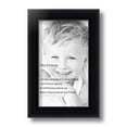 thumbnail image 2 of ArtToFrames 6" x 10" Satin Black Bull Nose Picture Frame, 6x10 inch Black Wood Poster Frame (WOM-1417), 2 of 7