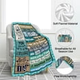 thumbnail image 2 of Yibo 60th Birthday Gifts for Her Blanket Flannel Soft and Comfortable Anti-static Bed Sofa Blanket, 2 of 7