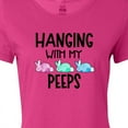 thumbnail image 4 of Inktastic Easter Hanging with My Peeps Pastel Bunnies Women's T-Shirt, 4 of 5