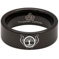 thumbnail image 5 of Wolf and Tree of Life Tungsten Carbide Ring, 5 of 9