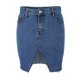 thumbnail image 2 of Corta de Mezclilla En Línea Casual Afligida Rasgada para Deporte Oficina Frente Split XL BLESIY faldas de mujer, 2 of 8