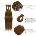 thumbnail image 3 of SEGO Micro Loop Real Thick Human Hair Extensions 100 Strands Invisible Micro Ring Beads Remy Thick Hair, 3 of 8