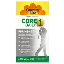 Country Life Core Daily-1 Multivitamin for Men 50 , Energy Support, 60 Tablets, 2 Month supply, Certified Gluten Free