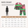 thumbnail image 4 of Haiem Neon Desert Moon Pattern Women’s Long-sleeve Sleepwear,Sleepwear Set,2-piece Loungewear Set,Soft PJs Comfy Nightwear with Pockets-Medium, 4 of 7