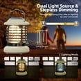thumbnail image 4 of LED Rechargeable Camping Lantern, 1000LM 5000mAh Battery Powered Camping Light Essential with Compass, Lantern Flashlight for Hiking, Camping, Repairing and Emergency Lighting, 4 of 6