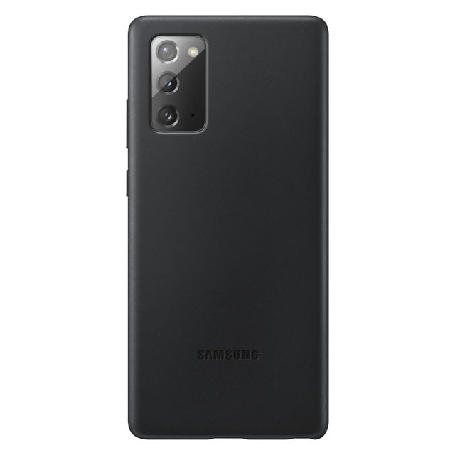 Funda de piel para Samsung Galaxy Note 20, color negro, original