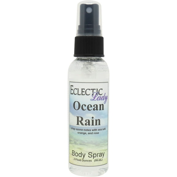 Ocean Rain Body Spray, Eclectic Lady, Hydrating Mist, Unisex (Double Strength), 4 oz