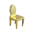 thumbnail image 3 of BalsaCircle 12 Gold Mini Chair 4" Party Favor Candy Gift Holders, 3 of 8