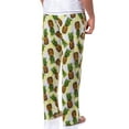 thumbnail image 4 of PJammy Men's Tropical Pineapples Tossed All-Over Print Lounge Sleep Pajama Pants, 4 of 5
