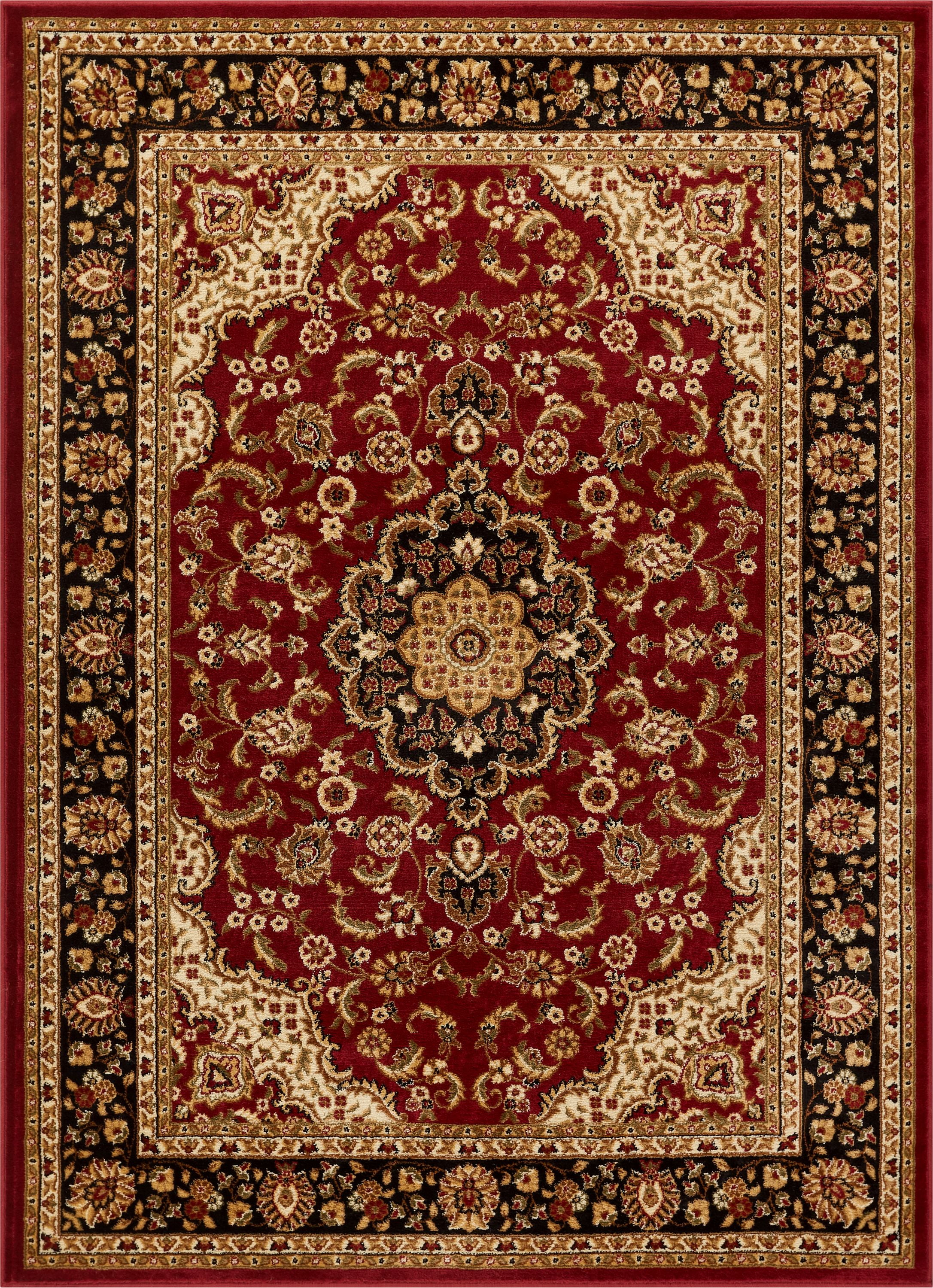 noble-medallion-red-green-ivory-light-blue-black-persian-floral