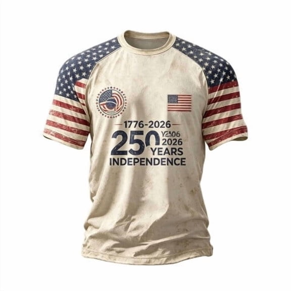 250 Anniversary USA Polo Shirt Independence Day Casual Tee For Everyday Wear—Relaxed Fit Short Sleeve Shirt For Patriotic Style