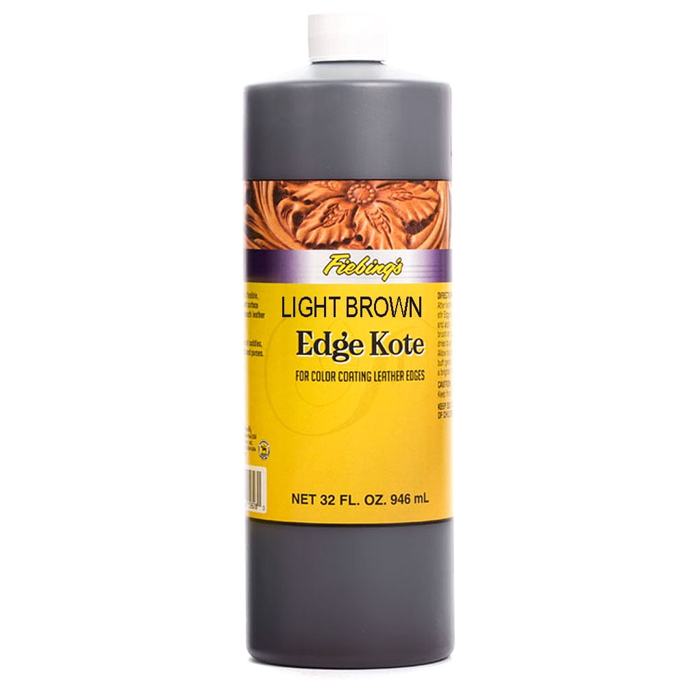 Fiebing's Color Coating leather Edge Kote Light Brown 32 Ounce