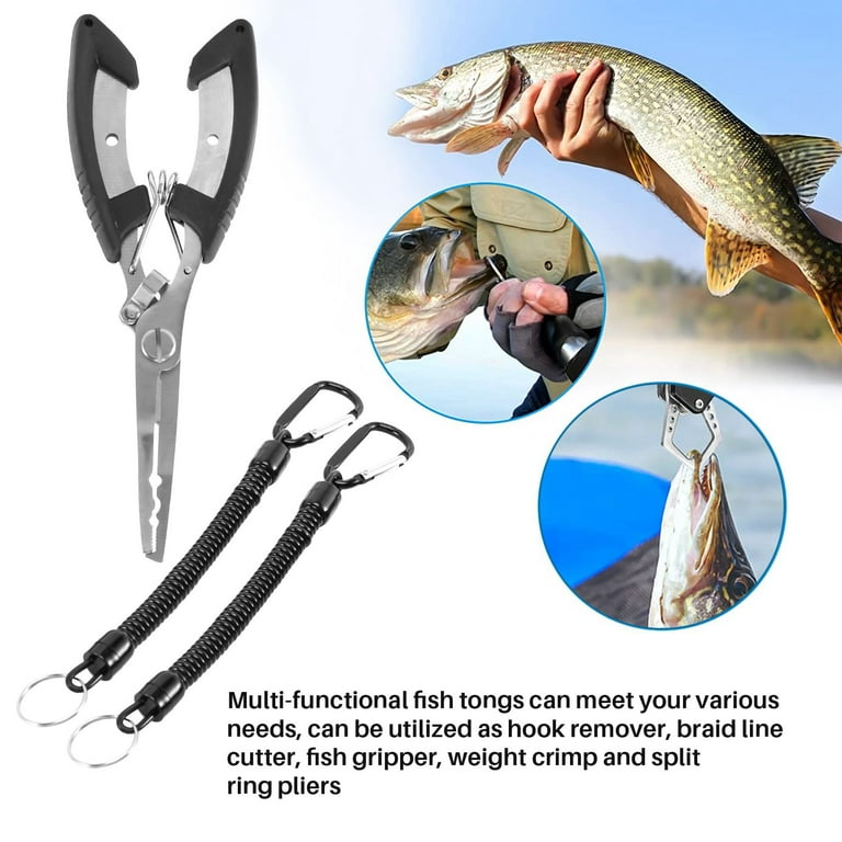 Fishing Fish Lip Gripper with Scale and Measuring Tape Fishing