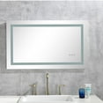thumbnail image 4 of Tcbosik 40x24 inch LED Bathroom Mirror, Stepless Dimmable Wall Vanity Mirror with Smart Touch Button, Anti-Fog, Memory Function, 3 Colors, Makeup Mirror with Front and Backlight (Horizontal/Vertical), 4 of 6