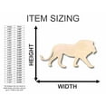 thumbnail image 2 of Unfinished Wood Lion Shape - Animal - Wildlife - Craft - up to 46" DIY 20" / 1/4", 2 of 3
