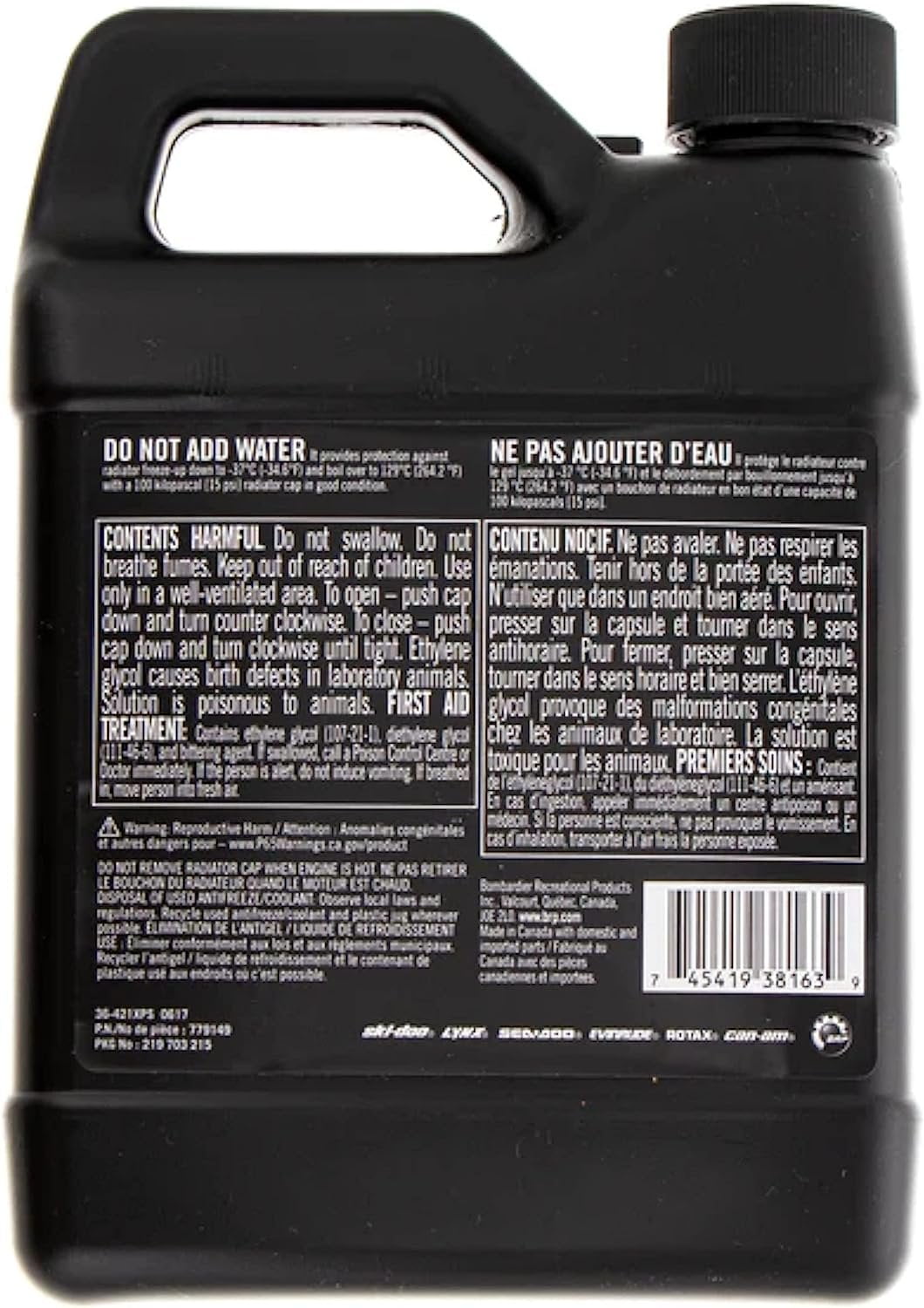 CAN AM OEM XPS Universal Pre-Mixed Green Coolant 1 Quart for