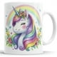 thumbnail image 2 of Taza de Cerámica Para Café Unicornio Floral y Arcoíris Genérico Bob ESPONJA, 2 of 2