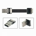 thumbnail image 2 of Xiwai Up Angled USB 2.0 Type-A Male to Type-A Male Data Flat Slim FPC Cable 90 Degree for FPV and Disk and Scanner and Printer, 2 of 7