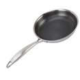 thumbnail image 1 of Wok en Acier Résistant à la Chaleur et à l'Érosion avec Conception de Poêle Cellulaire Double Face, Convient aux Surfaces de Cuisson à Induction, Poêle à Frire en Acier Inoxydable 316, Va au Four, 1 of 7