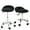 Black (2 PCS), variant on SONGMY Adjustable Hydraulic Salon Stool with Back Rest, Black Massage Facial Spa Rolling Chair, Professional Beauty Tattoo Stool