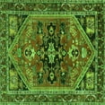 thumbnail image 1 of Ahgly Company Indoor Square Persian Green Traditional Area Rugs, 3' Square, 1 of 1
