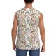 thumbnail image 4 of Fotbe Floral Men's Camiseta sin Mangas Estampada para Hombres, Playera Casual para Gimnasio, Entrenamiento, Playa-Small, 4 of 7