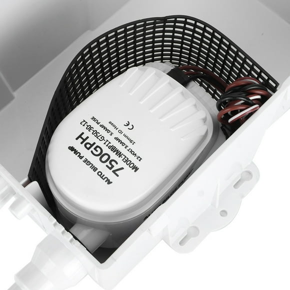 750 GPH Shower Pump, Removable Mesh Filter Backflow Prevention Shower Sump Pump Easy Cleaning  for RV