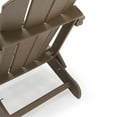 thumbnail image 3 of Polytrends  Laguna Fade Resistant All Weather Outdoor Patio Folding Adirondack Chair Weathered Wood Poly Synthetic Fiber,Plastic, 3 of 18