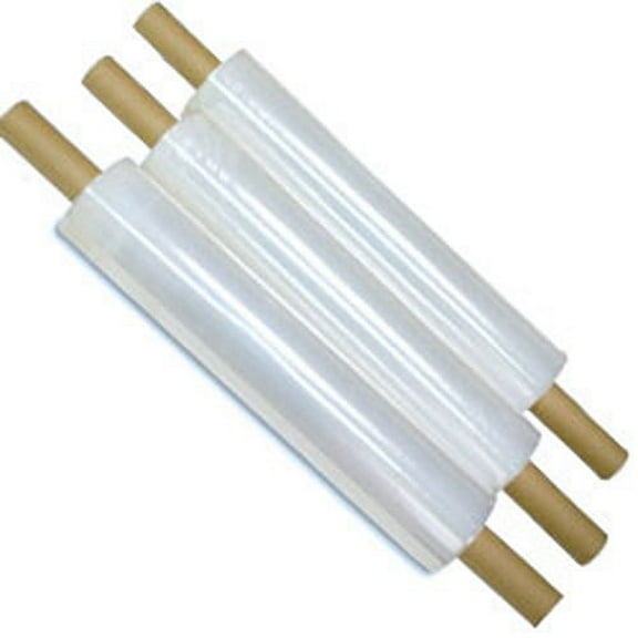 CWC Hand Grade Stretch Film - Cast w/Ext Core, 80 Gauge, 20" x 1000' (Pack of 4 rolls)