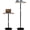 Rustic Brown, variant on Small Laptop Standing Desk, Adjustable Height Pedestal End Table with Wooden Top, Portable Tall Side Table Workstation, Sit-Stand Desks for Bedside,Sofa,Couch, Living Room, Bedroom, Office, Brown