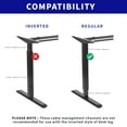 thumbnail image 5 of VIVO Black Magnetic Vertical Cable Management Channel, Wire Organizer, 5 of 8