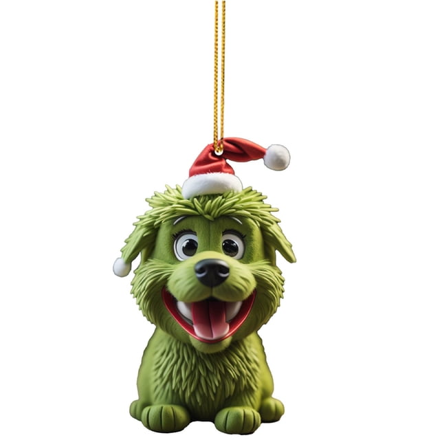 TopLLC Christmas Tree Decoration Acrylic Flat Car Pendant on Clearance