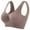 Brown, variant on Bigersell Bras for Women No Underwire Clearance Women Seamless Sports Bra Wirefree Yoga Bra with Removable Pads Underwire Bra Style F-866 Brown 3XL