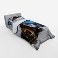 thumbnail image 2 of Ambesonne Winter Bedding Set 3 Pcs, Houses Austria Mountains, Twin, Brown Blue White, 2 of 2