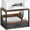 Rustic Brown, variant on Desktop Printer Stand with Storage Drawer, Printer Riser for Desk