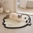 thumbnail image 5 of Yhmxh Halloween Bathroom Rugs, Halloween Ghost Shaped Bath Mats, Farmhouse Non-Slip Area Rug, Fluffy Absorbent Ghost Doormat for Bathroom Halloween Decorations 15.7x23.6 Inches, 5 of 6