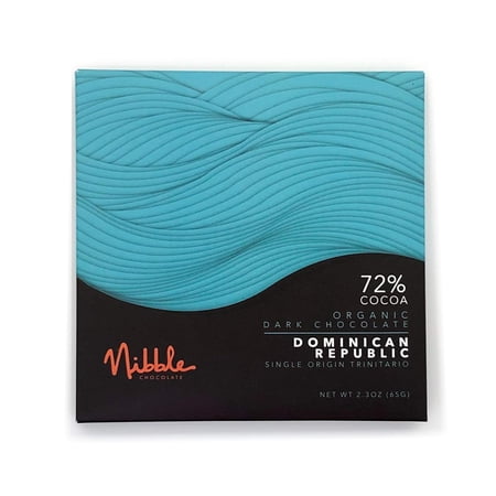 Organic Vegan Gluten 3-Pack Dark Chocolate Beans - 72% Cacao from Dominican Republic