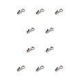 thumbnail image 1 of Eigraketly Gancho para llaves Perchas pulidas convenientes Montado en la pared Usable Heavy Duty Ganchos Bolsa Bolso Sala de estar Níquel blanco Níquel blanco 10Conjunto, 1 of 6