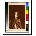 thumbnail image 2 of Historic Framed Print, [Young woman (Nancy Lovis (Kraft)) in Middle Eastern costume, with floral headdress and palm frond, head-and-shoulders portrait, facing front], 17-7/8" x 21-7/8", 2 of 9